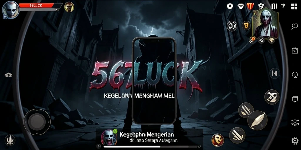 Gambaran gameplay seram di dalam 567LUCK yang menegangkan dan penuh misteri.