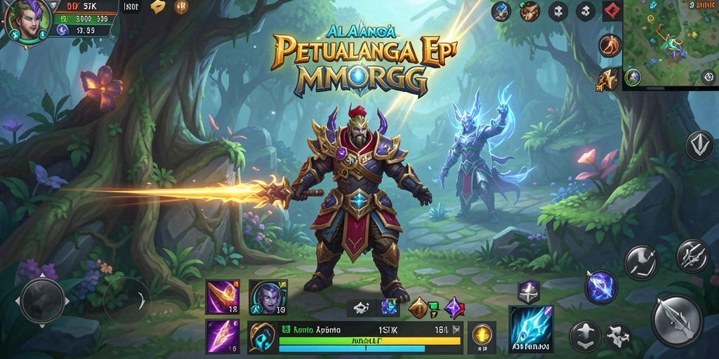 Tampilan gameplay 5ZK yang menakjubkan di dunia MMORPG.