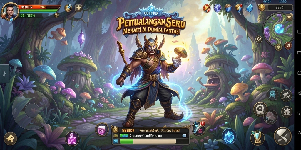 Tampilan screenshot utama 888IDR menampilkan aksi petualangan yang menegangkan.