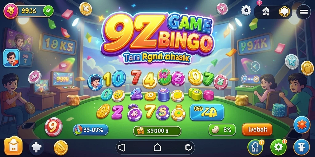 Tampilan utama gameplay Bingo yang seru di 99ZK.