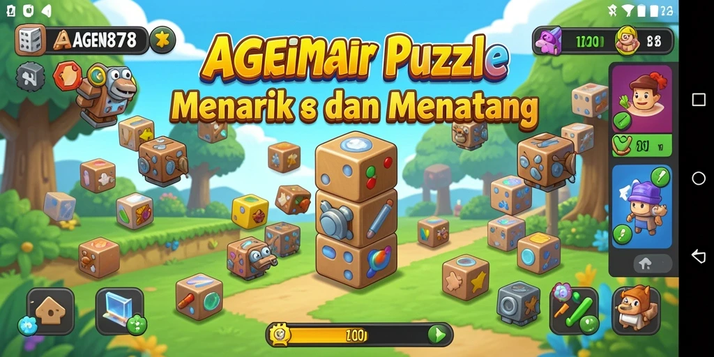 Tampilan gameplay AGEN878 yang seru dan penuh tantangan puzzle.