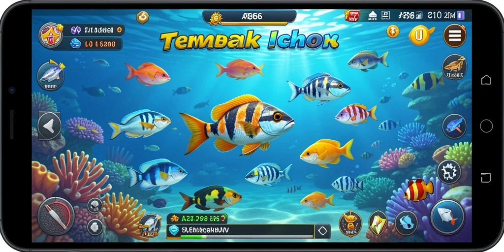 Gameplay seru Tembak Ikan di AT866 dengan grafis menawan.