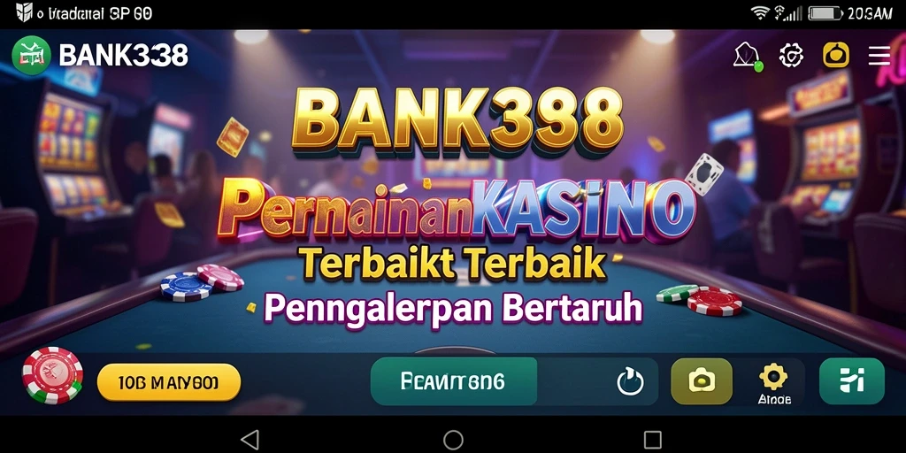 Tampilan screenshot utama BANK338 dengan gameplay kasino yang menarik.