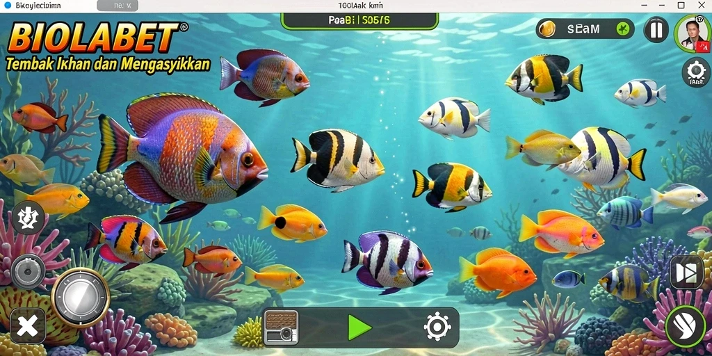 Gameplay seru Tembak Ikan di BIOLABET.