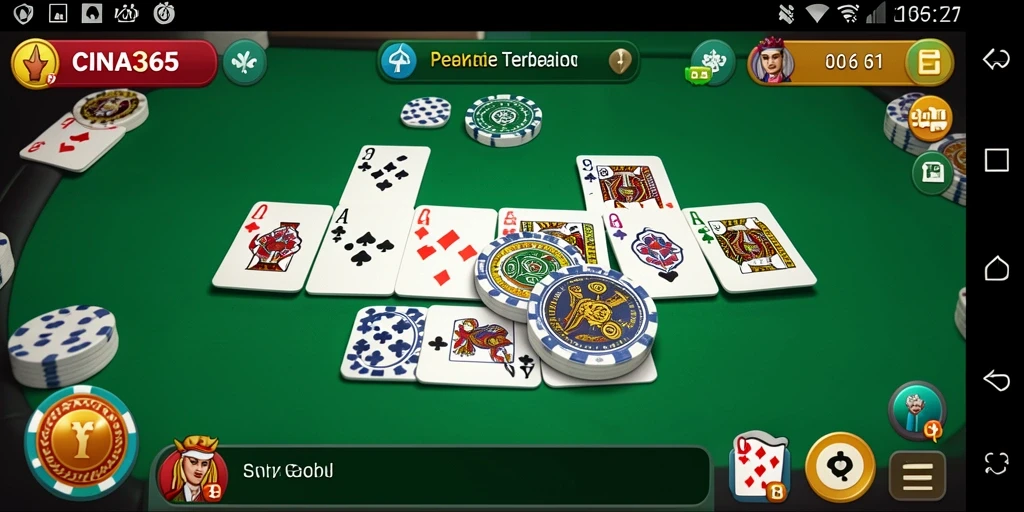 Tampilan gameplay seru CINA365 saat bermain Gaple.