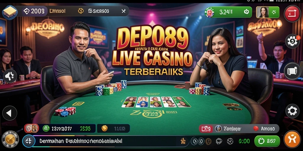 Tampilan gameplay Live Casino yang menarik di DEPO89.