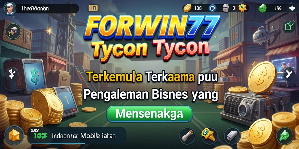 Tampilan menarik dari gameplay FORWIN77 yang penuh strategi Tycoon.