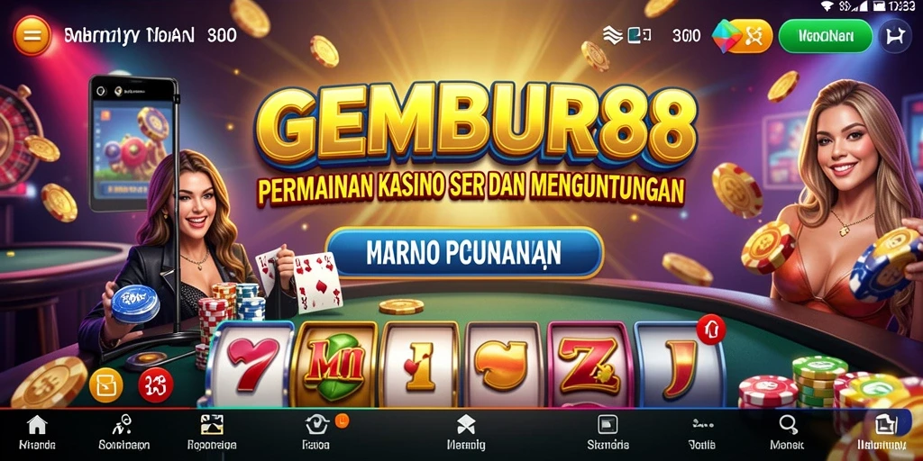 Screenshot utama GEMBUR88 menampilkan gameplay Kasino yang mengasyikkan.
