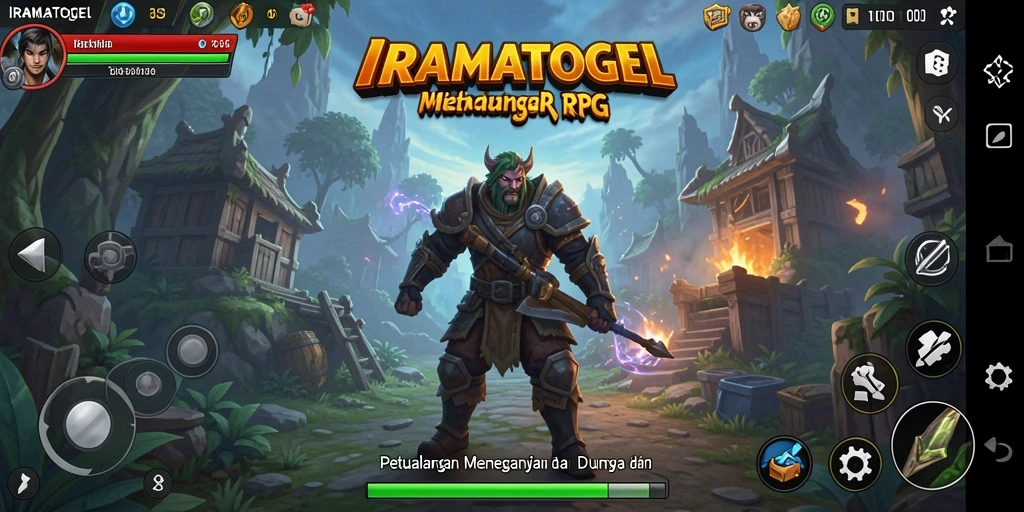Tangkapan layar IRAMATOGEL menampilkan pertarungan seru di dunia RPG.
