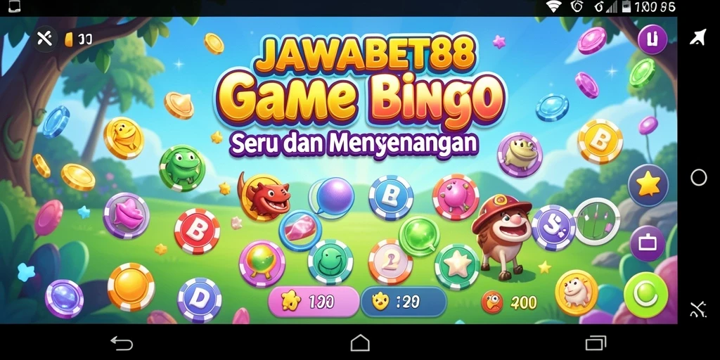 Tampilan screenshot game Bingo JAWABET88 yang menarik dan seru.