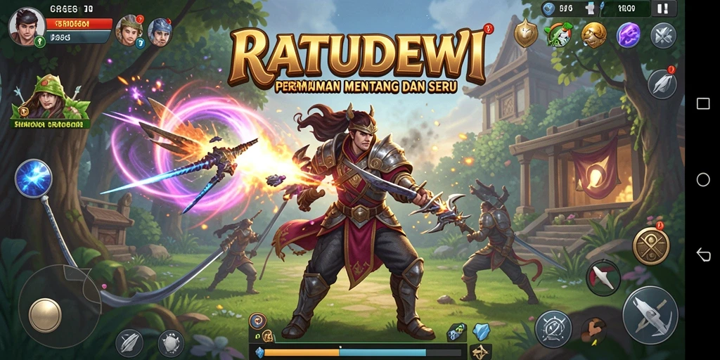 Tampilan gameplay menarik dan strategis dari RATUDEWI.