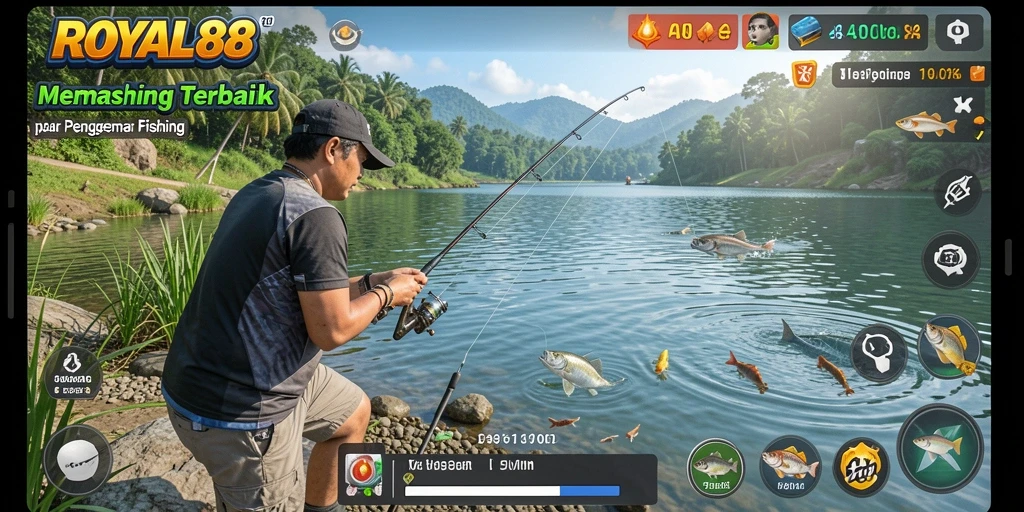Tangkapan ikan yang megah di <strong>ROYAL88</strong>, memperlihatkan aksi memancing yang mengasyikkan.