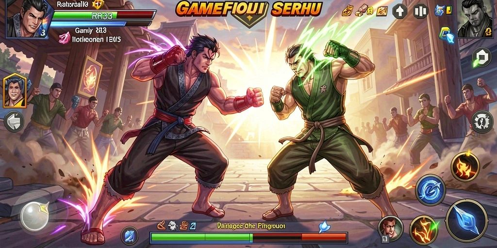 Tampilan dinamis gameplay RR33 yang menegangkan dan seru.