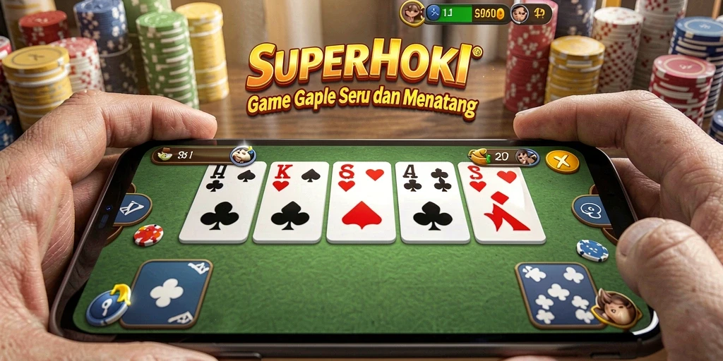 Tampilan gameplay Gaple yang seru dan interaktif.