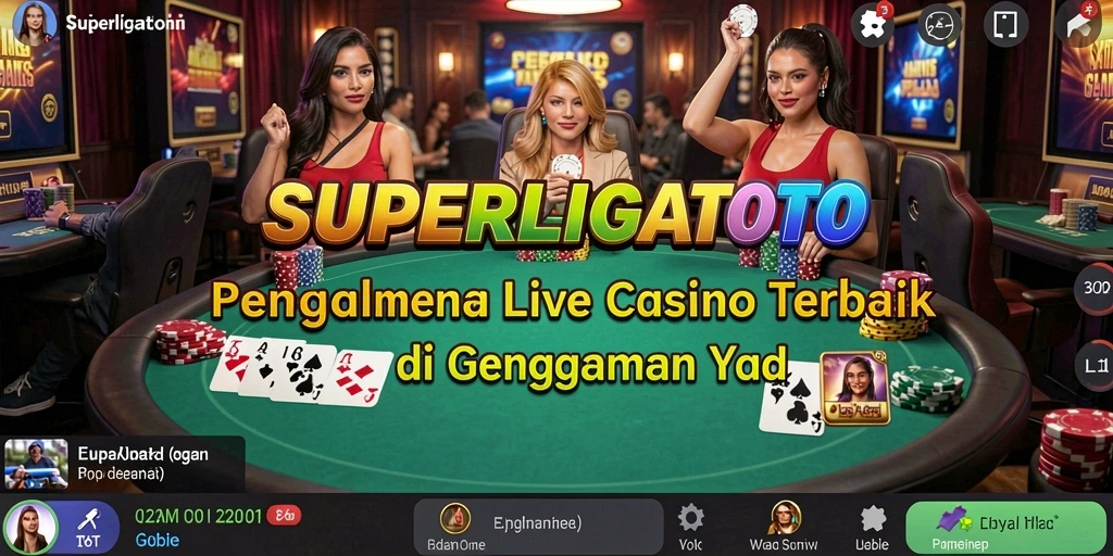 Gameplay Live Casino yang memukau dengan dealer profesional.
